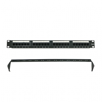 CAT 5E UTP PATCH PANEL 24 PORTS-WITH REAR GUIDE