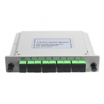 FIBER OPTIC DISTRIBUTIONBOX-8 CORE-DIFFERENTIAL TYPE+WATERPROOF CONNECTOR*2+SOLITTER 1X8 PLC CASSETTE SC/APC*1