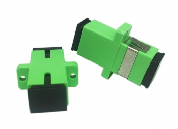 Fiber SC/APC Adapter  Simplex with Flange be Loaded with Terminal Box